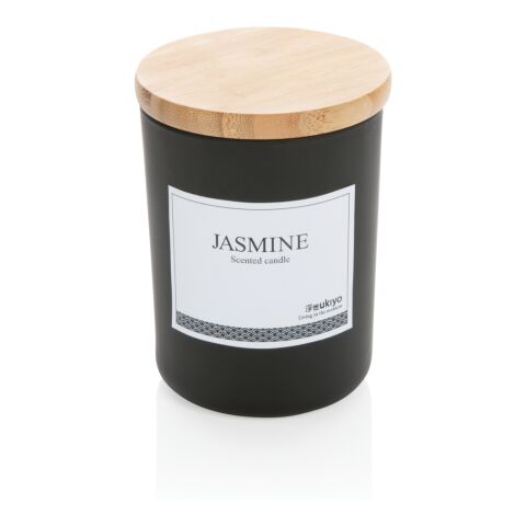 Bougie parfumée avec couvercle en bambou Ukiyo noir | sans marquage | non disponible | non disponible