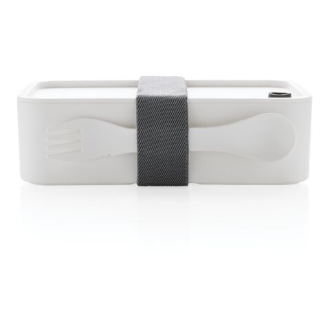 Boîte à Lunch en PP avec cuichette blanc | sans marquage | non disponible | non disponible