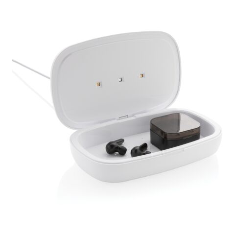 Boîte de stérilisation UV-C avec chargeur sans fil 5W blanc | sans marquage | non disponible | non disponible