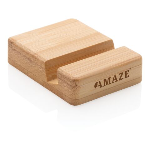 Support téléphone en bambou marron | sans marquage | non disponible | non disponible