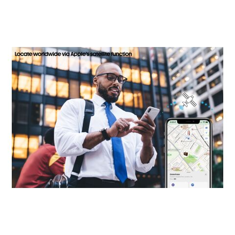 Etiquette à bagage en RCS avec géolocalisation Globetrack noir | sans marquage | non disponible | non disponible