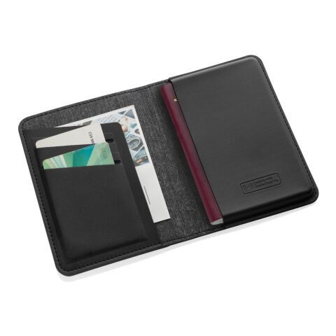 Porte-passeport en RCS avec géolocalisation Trackmate noir | sans marquage | non disponible | non disponible