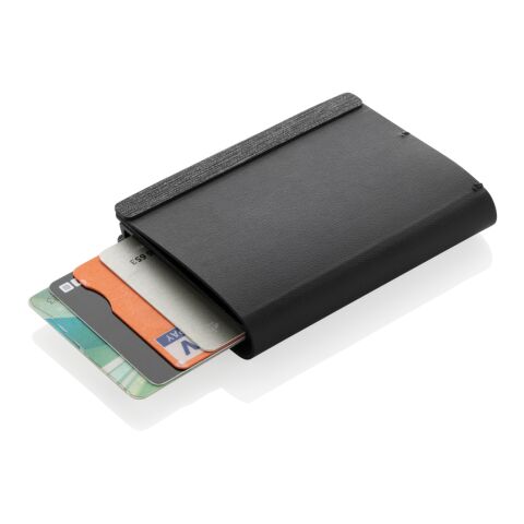 Porte cartes avec géolocalisation en polyester RCS Seekcard noir | sans marquage | non disponible | non disponible