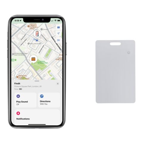 Carte de localisation en plastique RCS Findit Dual Blanc | sans marquage | non disponible | non disponible