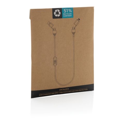 Câble de protection contre le piratage Datalock recyclé RCS noir | sans marquage | non disponible | non disponible