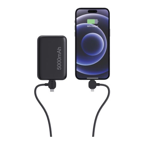 Câble 65W en TPE/PET RCS recyclé Urban Vitamin Stockton noir | sans marquage | non disponible | non disponible