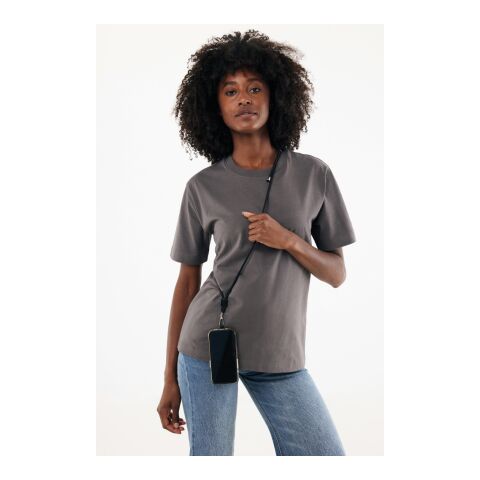 Tour de cou téléphone réglable en rPET recyclé RCS CarryLoop noir | sans marquage | non disponible | non disponible