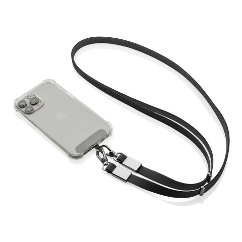 Lanière en PET recyclé RCS Nivo noir | sans marquage | non disponible | non disponible