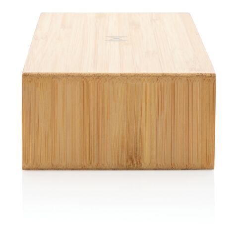 Réveil en bambou avec chargeur sans fil 5W marron | sans marquage | non disponible | non disponible