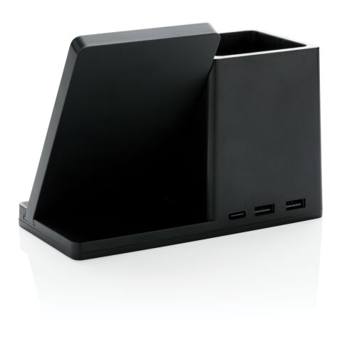 Chargeur 10W avec porte-stylo FSC® et RCS Ontario noir | sans marquage | non disponible | non disponible