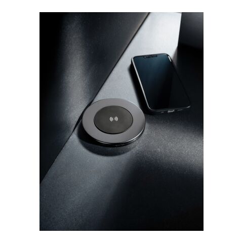 Chargeur sans fil 10W en aluminium recyclé RCS Terra gris | sans marquage | non disponible | non disponible