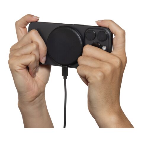 Chargeur 15 W 3 en 1 sans fil en plastique RCS Magnapad noir | sans marquage | non disponible | non disponible