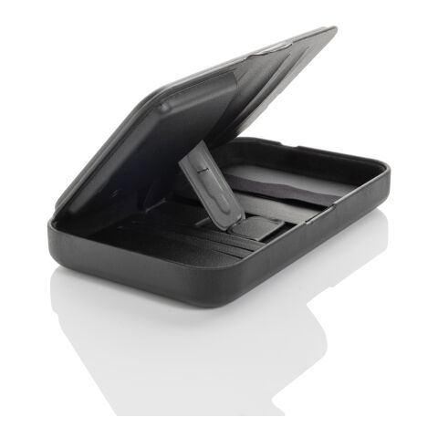 Étui de voyage avec chargeur 3 en 1 en PU RCS Swiss Peak noir | sans marquage | non disponible | non disponible