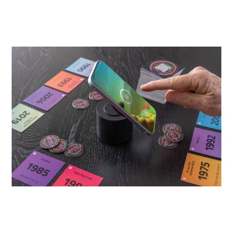 Enceinte 3W avec support en plastique recyclé RCS Magpulse noir | sans marquage | non disponible | non disponible