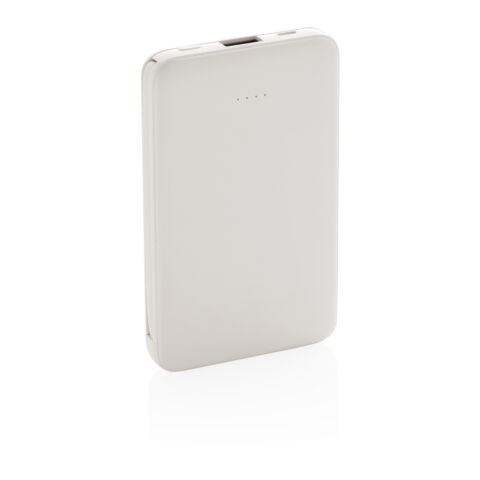 Batterie de secours 5000 mAh avec câble intégré blanc | sans marquage | non disponible | non disponible