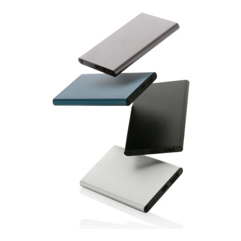 Powerbank 4000mAh en plastique recyclé/aluminium RCS gris | sans marquage | non disponible | non disponible