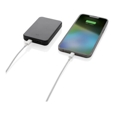 Powerbank 5000mAh avec USB C en ABS recyclé RCS Boostcore noir | sans marquage | non disponible | non disponible