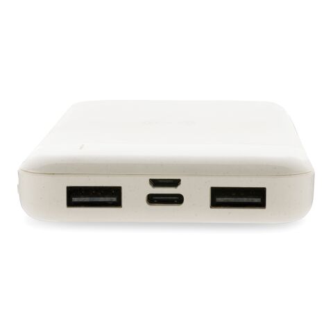 Powerbank avec induction en plastique recyclé RCS blanc | sans marquage | non disponible | non disponible