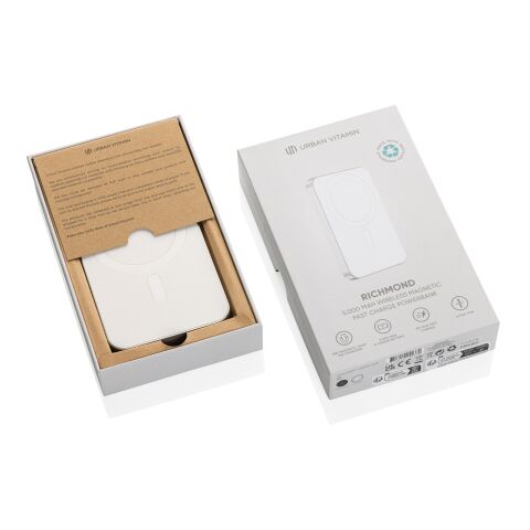 Powerbank 5000mAh en plastique/alu RCS UrbanVitamin Richmond argent | sans marquage | non disponible | non disponible