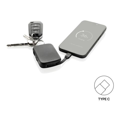 Porte-clés powerbank 2000mAh et câbles intégrés Nexo RCS noir | sans marquage | non disponible | non disponible