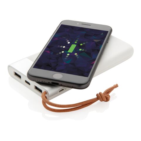 Batterie de secours Aria 8000 mAh et induction 5W blanc | sans marquage | non disponible | non disponible | non disponible