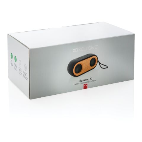 Double enceinte Bamboo X noir-marron | sans marquage | non disponible | non disponible