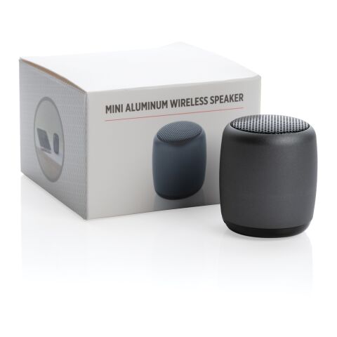 Mini enceinte sans fil en aluminium gris anthracite | sans marquage | non disponible | non disponible