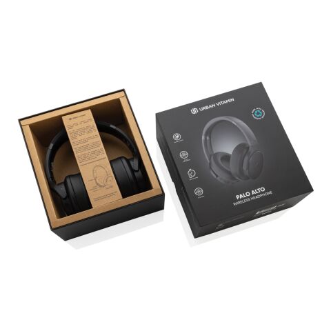 Casque audio en plastique recyclé RCS Urban V Palo Alto noir | sans marquage | non disponible | non disponible