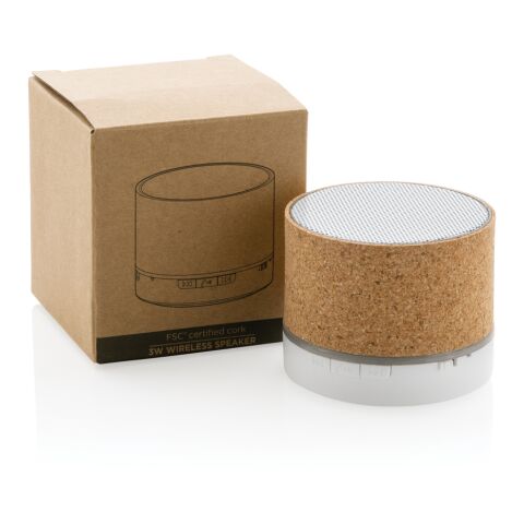 Haut-parleur 3W en liège FSC® marron | sans marquage | non disponible | non disponible