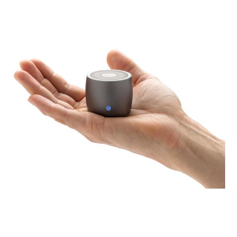 Enceinte 3W aluminium recyclé RCS Swiss peak gris | sans marquage | non disponible | non disponible