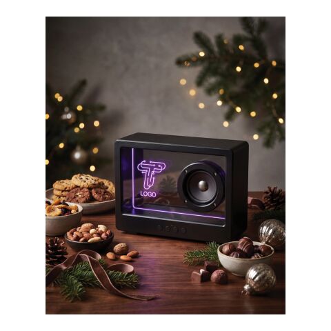 Enceinte 5W sans fil et translucide Soundclear noir