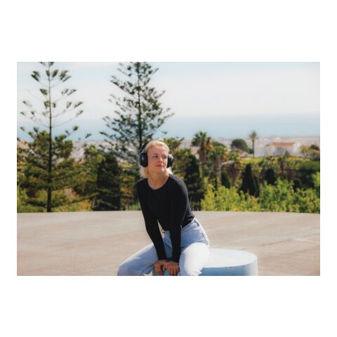 Casque ANC en plastique recyclé RCS Soundpro noir | sans marquage | non disponible | non disponible