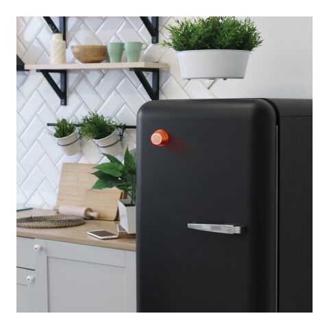 Haut-parleur magnétique 5W en aluminium recyclé RCS Nivio orange | sans marquage | non disponible | non disponible