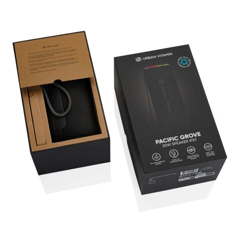 Enceinte 30W en plastique RCS Urban Vitamin Pacific Grove noir | sans marquage | non disponible | non disponible
