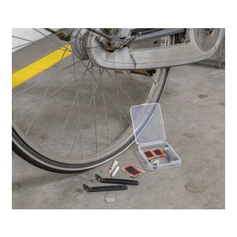 Kit de réparation vélo compact blanc-noir | sans marquage | non disponible | non disponible
