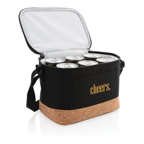 Sac isotherme double ton avec finition liège noir | sans marquage | non disponible | non disponible | non disponible