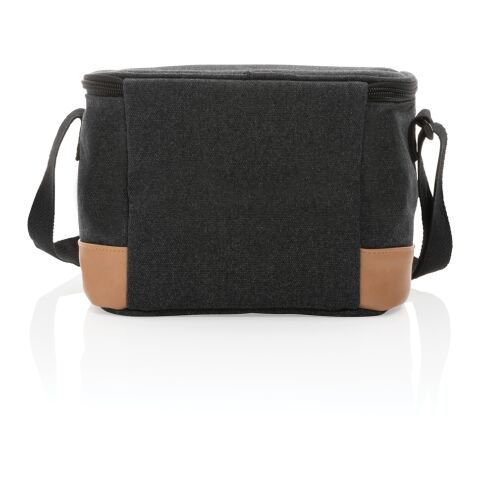 Sac iso six canettes Impact AWARE™ en toile 16oz recyclé noir | sans marquage | non disponible | non disponible