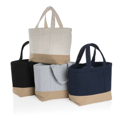 Sac isotherme en toile recyclé et non teinté Impact AWARE ™ bleu marine | sans marquage | non disponible | non disponible
