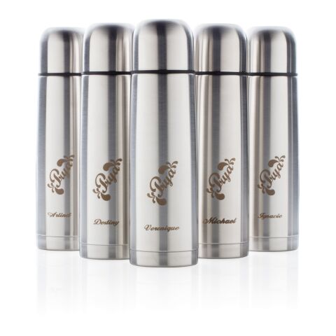 Bouteille thermos en acier inoxydable argent | sans marquage | non disponible | non disponible