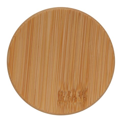 Set de 2 verres double paroi 250ml avec couvercle en bambou blanc | sans marquage | non disponible | non disponible