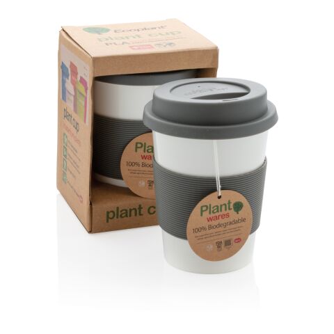 Tasse à café en PLA gris-blanc | sans marquage | non disponible | non disponible