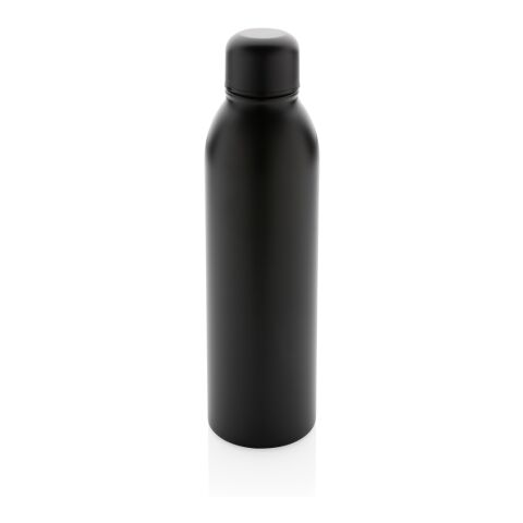 Bouteille isotherme en acier inoxydable recyclé RCS noir | sans marquage | non disponible | non disponible