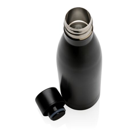 Bouteille iso couleur pleine en acier inoxydable recyclé RCS noir | sans marquage | non disponible | non disponible | non disponible