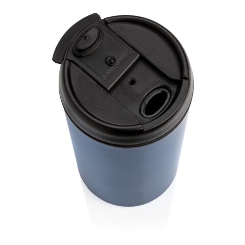 Mug Metro en acier inoxydable recyclé RCS bleu | sans marquage | non disponible | non disponible