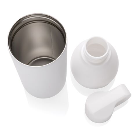 Bouteille iso 540ml en acier inoxydable recyclé Flow RCS blanc | sans marquage | non disponible | non disponible