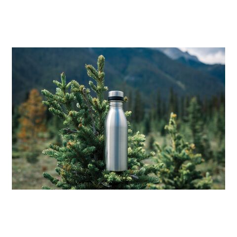 Bouteille d’eau 500ml en acier inoxydable recyclé RCS argent | sans marquage | non disponible | non disponible
