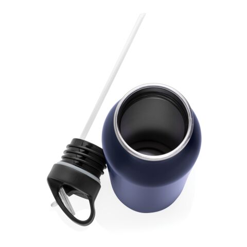Bouteille de sport en acier inoxydable avec paille - 710 ml blue marin | sans marquage | non disponible | non disponible | non disponible
