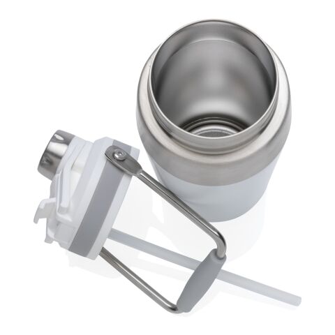 Bouteille isotherme 500ml avec bouchon double fonction blanc | sans marquage | non disponible | non disponible