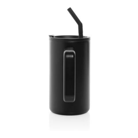 Mug Cube 800ml en acier recyclé certifiée RCS noir | sans marquage | non disponible | non disponible