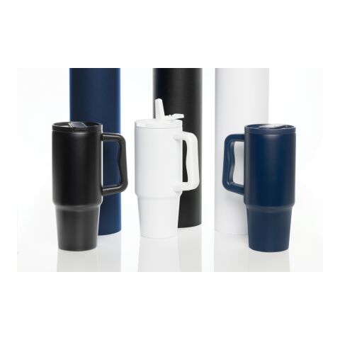 Mug 900ml étanche en acier inoxydable recyclé RCS Embrace noir | sans marquage | non disponible | non disponible